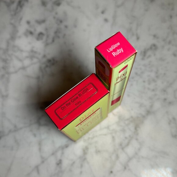 Pixi On-the-Glow Blush & LipGlow Duo Set | Ruby | NEW MAKEUP - Picture 2 of 6